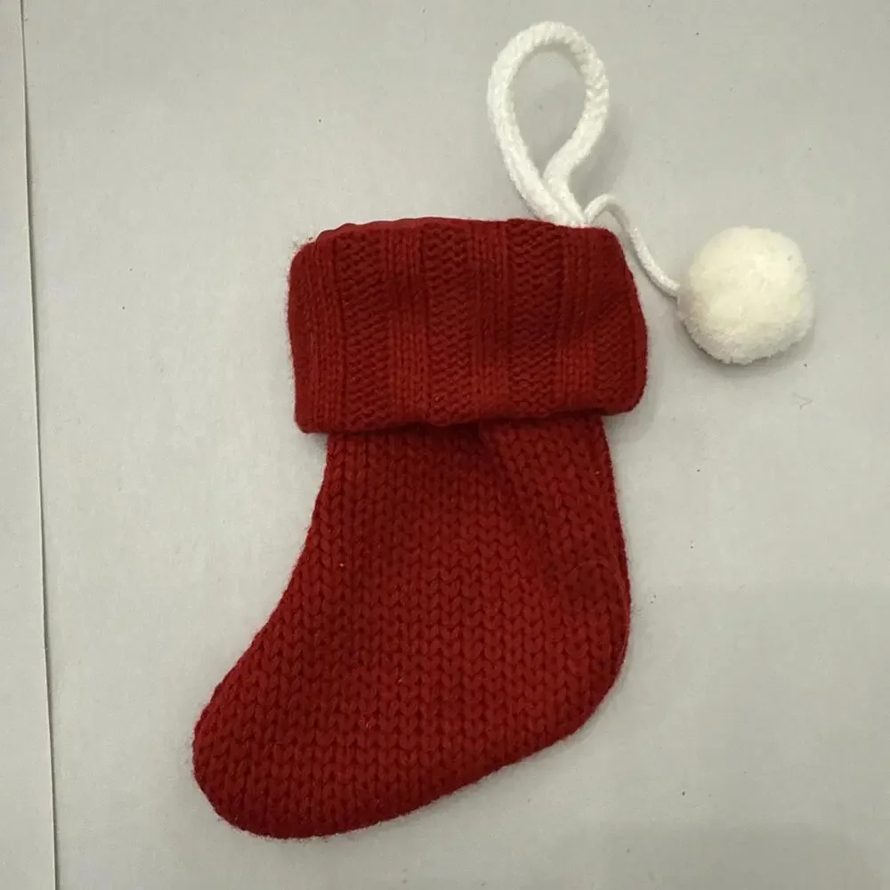 Wondershop Letter H Christmas Stocking Red Knit 8” Mini Monogram Holiday Target